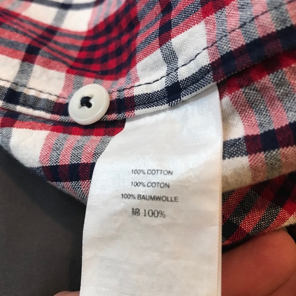 J. Crew flannel button-up, size medium - Picture 6 of 10